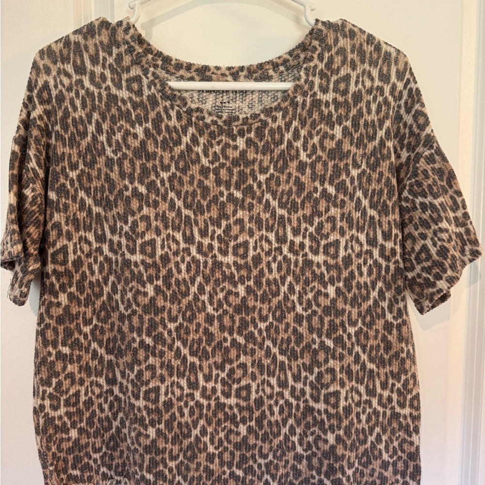 Cream Boxy Short Sleeve T-Shirt